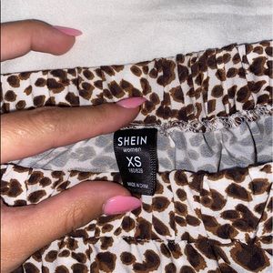 Shein cheetah skirt